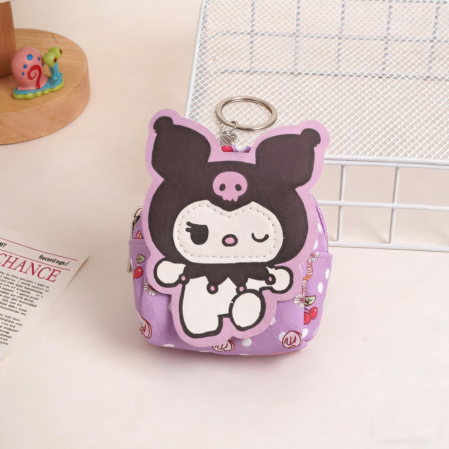 Mochila de dibujos animados, bolso de cambio para mujeres, bolso de llaver encantador, bolso mini portátil para niños
