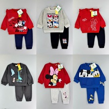 外贸品牌HmZy 卫衣童装男女儿童卫衣套装加绒两件套童装尾货工厂