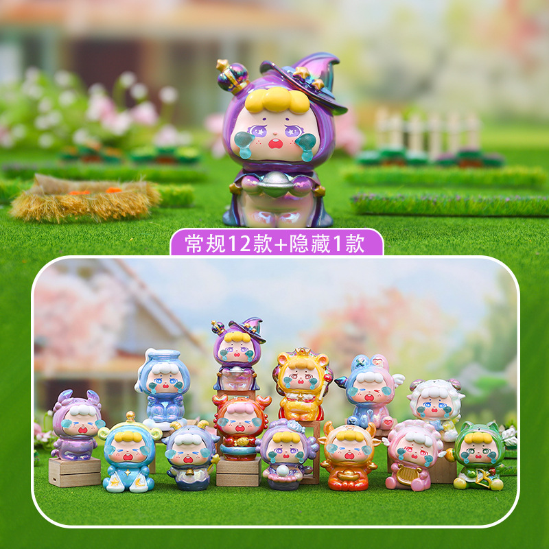 景勝地で人気の山海九尾狐植毛版ブラインドボックス中国風シリーズ置物玄関ホールリビングルーム装飾卸売