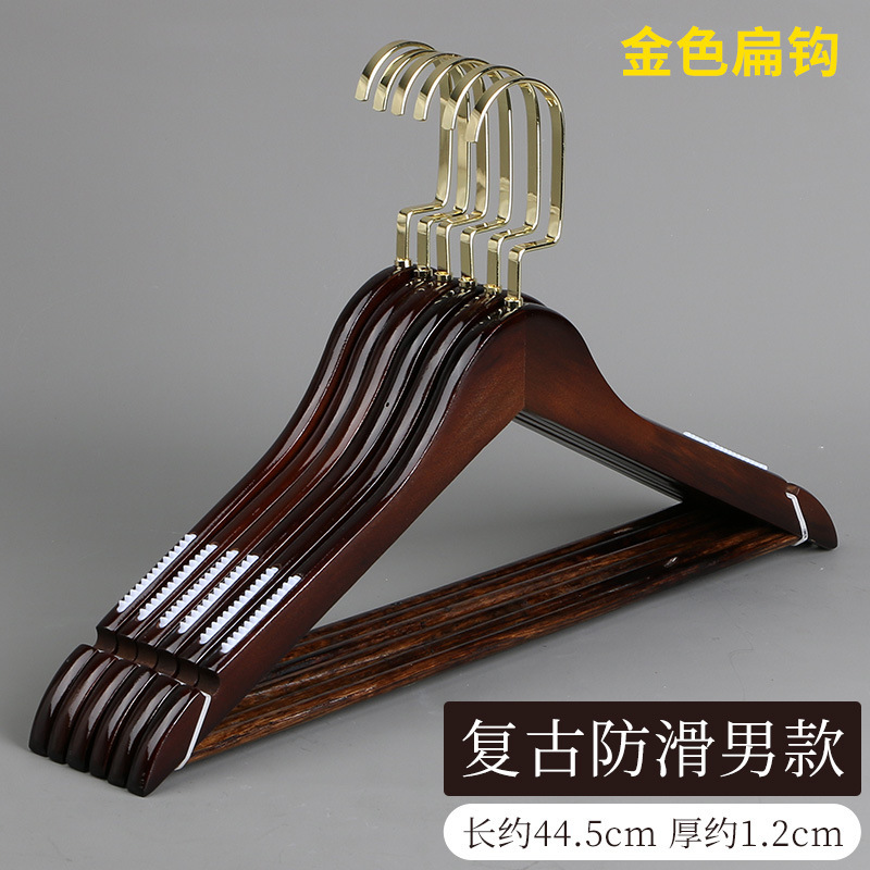 Perchas de madera maciza tienda de ropa hotel al por mayor soporte de ropa para el hogar dormitorio estante de ropa percha madera para adultos