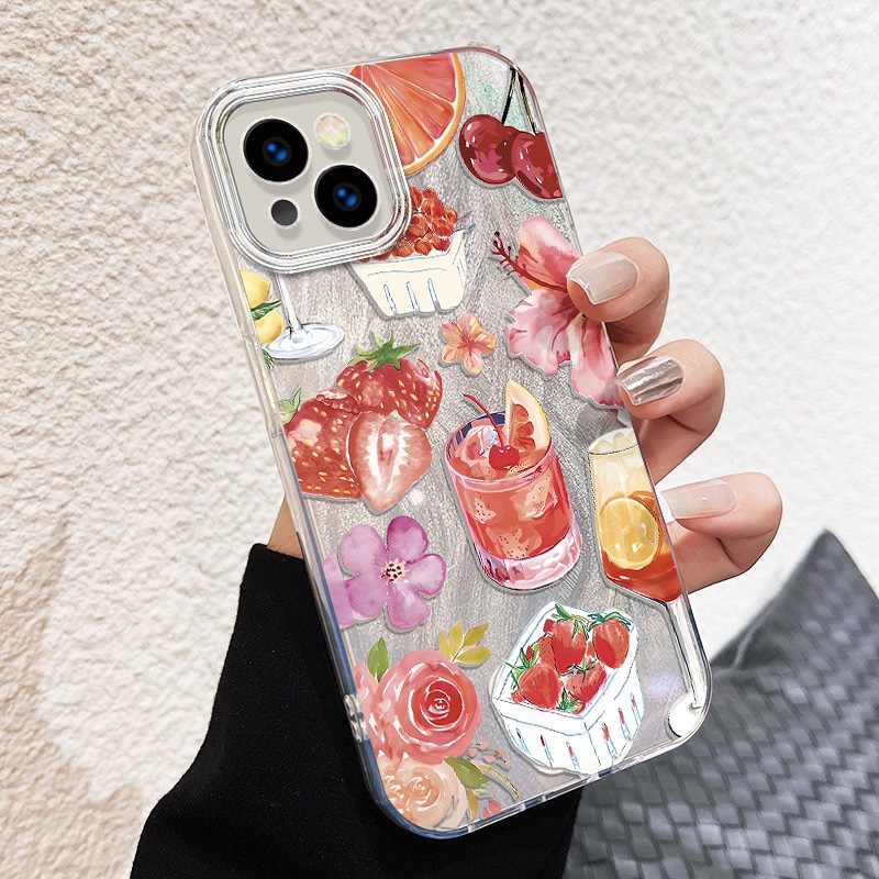 PC Soda Water Strawberry Cute Phone Cases Phone Accessories display picture 6