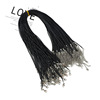 1.5 Korean wax line necklace rope black leather rope DIY jewelry accessories Korean cotton wax line jewelry line wholesale