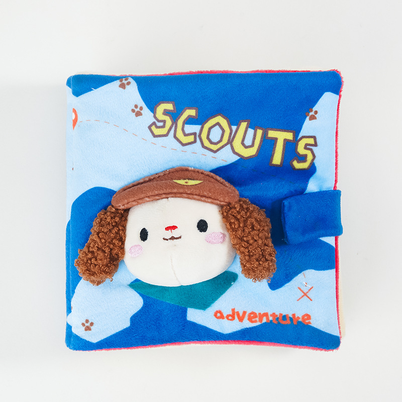 Inventario transfronterizo ins fugas de alimentos olor sonido lindo libro de tela juguete perro almacenar libros juguetes de mascotas amazon