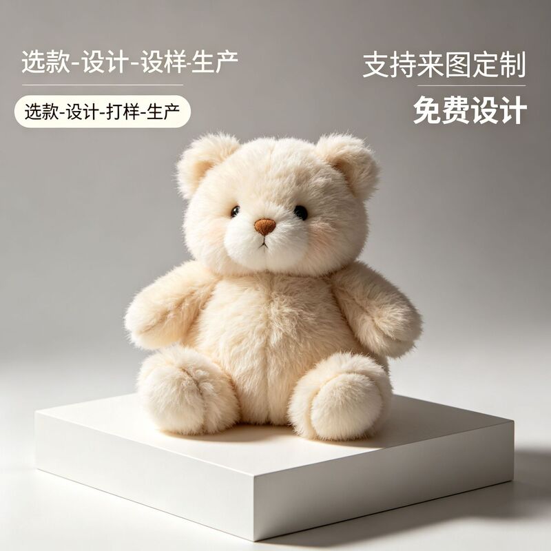 Cross-Border Custom Teddy Bear Plush Pendant Toys, Dolls, Custom-Made Stuffed Animals, Keychain Figures, and Mascot Costumes