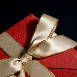 礼物包装丝带拉花银金绸缎带生日礼品礼盒手工成品蝴蝶结彩带