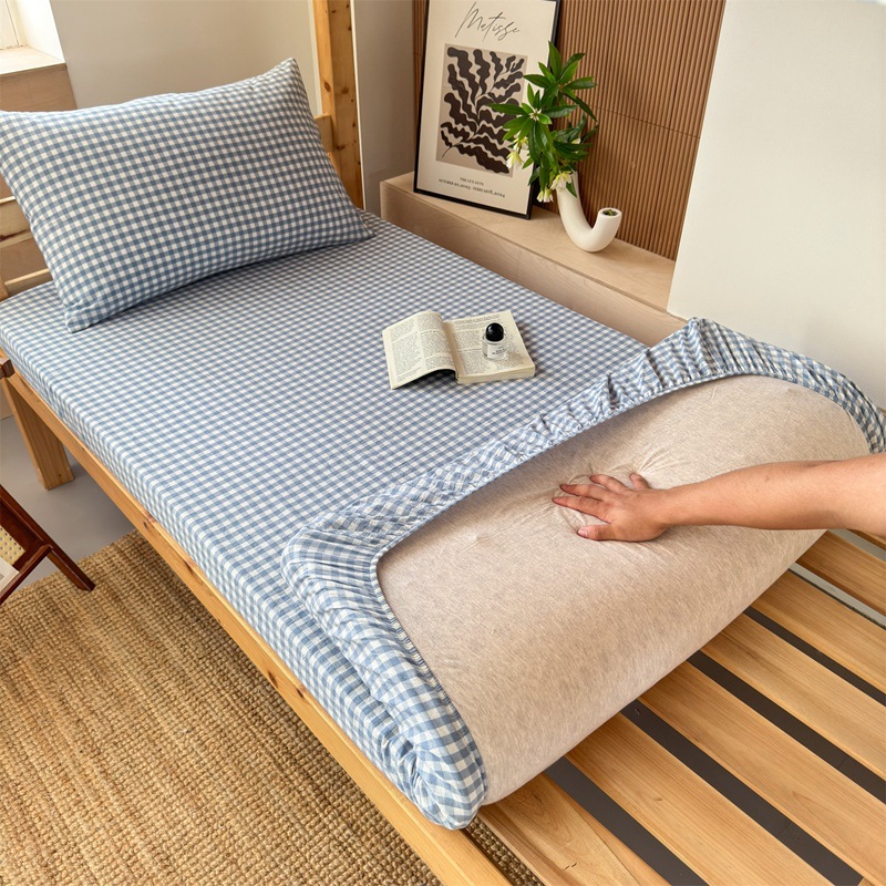 Cubierta de cama de algodón para dormitorio de estudiantes durante la temporada escolar Cubierta de cama de algodón 90x190 Cubierta protectora de colchón individual para dormitorio