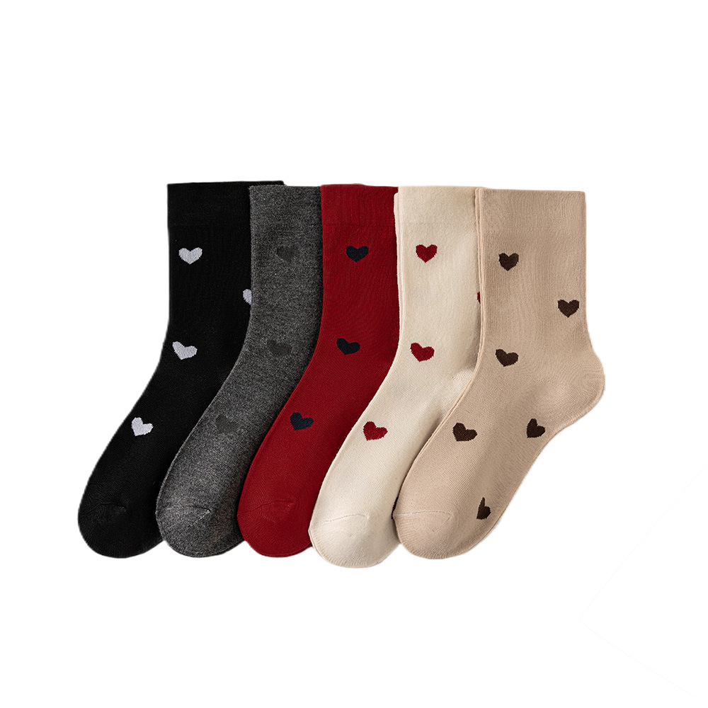 Calcetines de mujer calcetines de amor calcetines japonesas de estilo holgado calcetines de explosión transfronterizas calcetines de invierno al por mayor