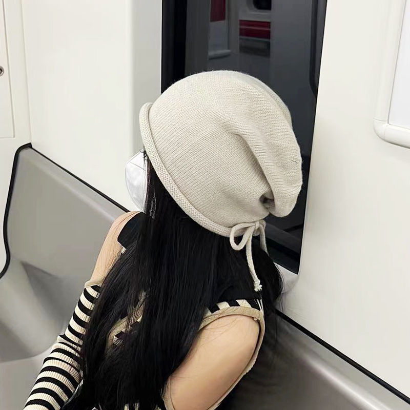 新款巴拉克拉法帽女秋冬围巾连体针织帽韩版时尚街头毛线帽显脸小|undefined