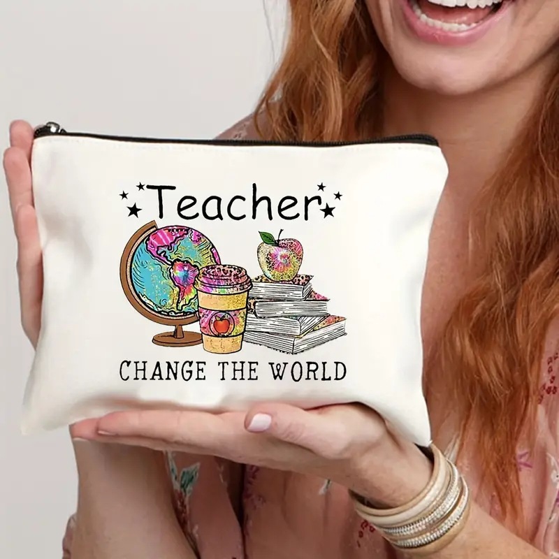 Día del maestro transfronterizo estudiantes maestros maquillaje de pintura al óleo día del maestro maestros maquillaje de pintura al óleo Amazon venta caliente bolsa