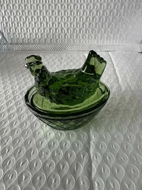 청록색 크리스탈 유리 모델; 7*6*7