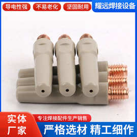二保焊导电嘴1.0气保焊枪配件紫铜涂层二保焊涂层导电嘴