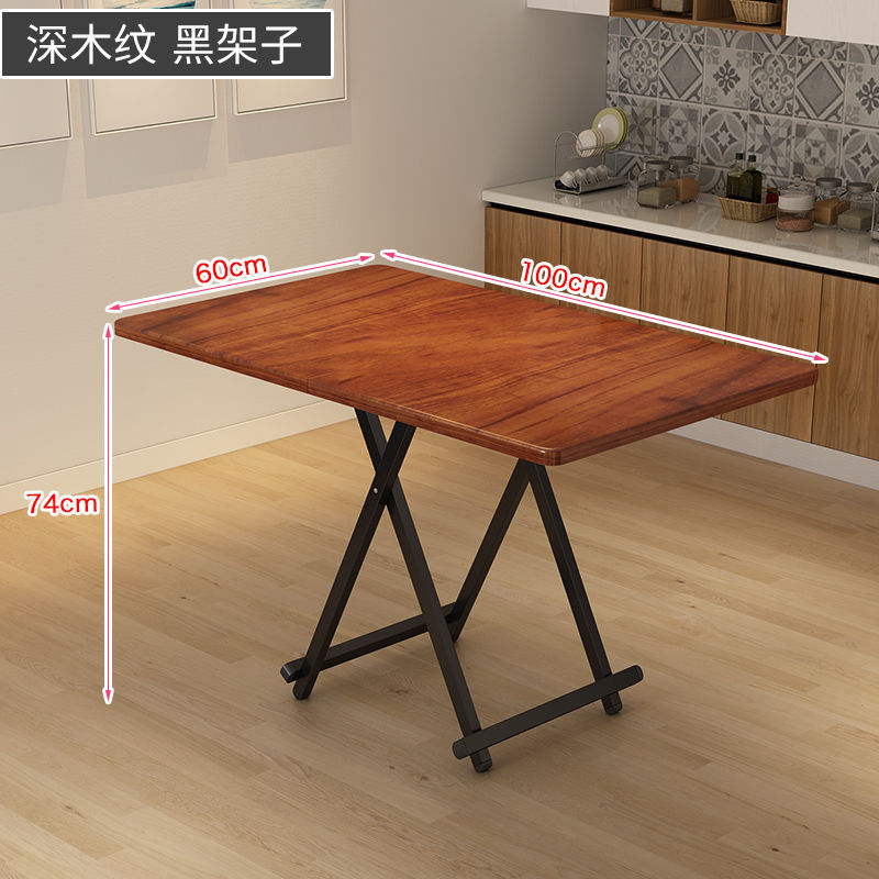 Mesa de comedor retráctil de casa de alquiler pequeña simple y portátil mesa de negociación doméstica multifuncional económica mesa plegable image 28