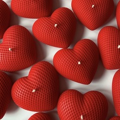 ラブ アロマキャンドル 無煙 バレンタインデー 結婚祝い 誕生日 ハート型 雰囲気 フレグランス スタイリング ワックス