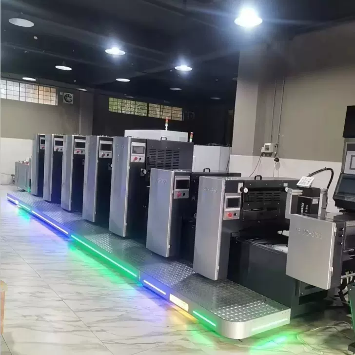 厂家供应 5+1全彩不干胶标签印刷机 胶印机  间歇式轮转印刷机