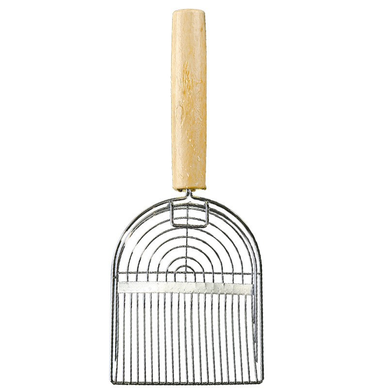 Palas de arena para gatos, agujeros finos de metal grandes, palas de gato, palas de mierda, arena para gatos, palas de mierda para gatos, suministros transfronterizos no de acero inoxidable