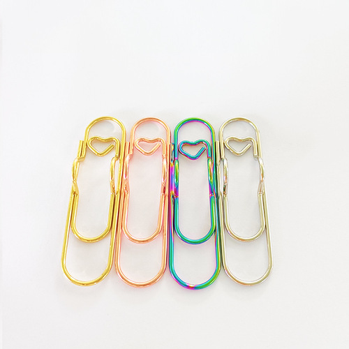 New love pen clip metal pen accessories creative notebook accessories pen clip ballpoint pen clip portable pen buckle
