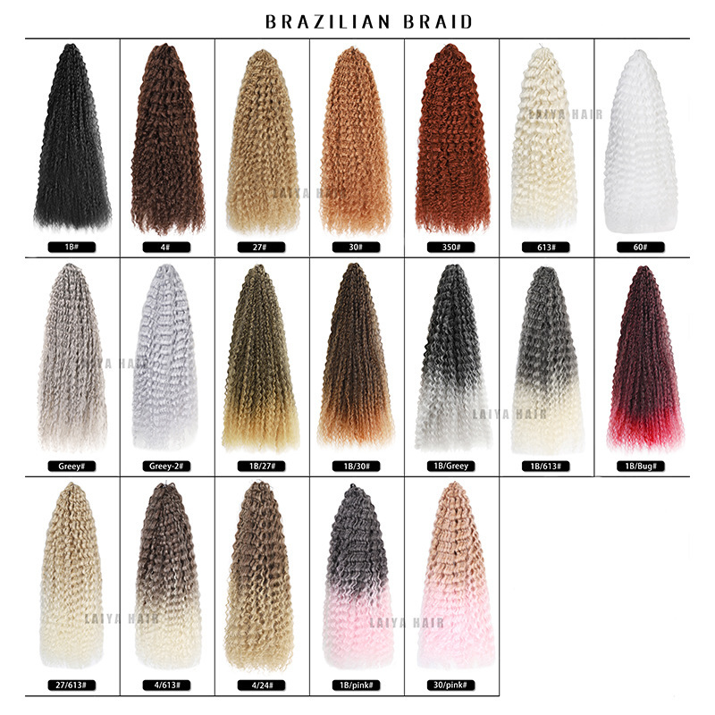 Fibra química de ganchillo, trenzas brasileñas, fibra química de trenzas brasileñas, pelucas transfronterizas