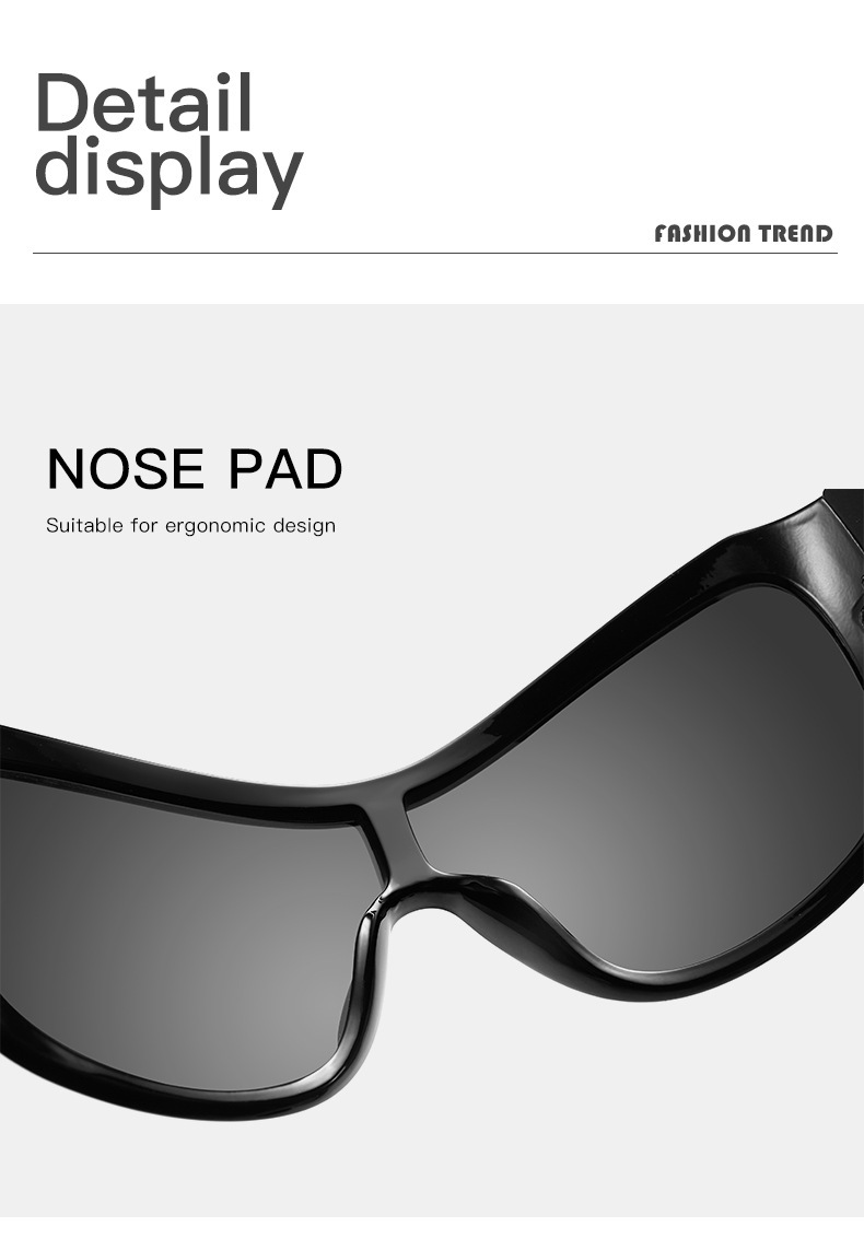 90g Weight Full Frame Glasses Structure Sunglasses Classification Ac, UV400 Protection Lens Material Square Glasses Style Outdoor, Travel Occasion Solid Color Pattern Unisex Gender Retro, Punk Style Grey, Black Color Retro Punk Solid Color Ac UV400 Protection Square Full Frame Women's Sunglasses 4