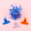 transparent Plastic Round Clip Storage Arrangement Clamp student Stationery to work in an office Folder Paper clips wholesale