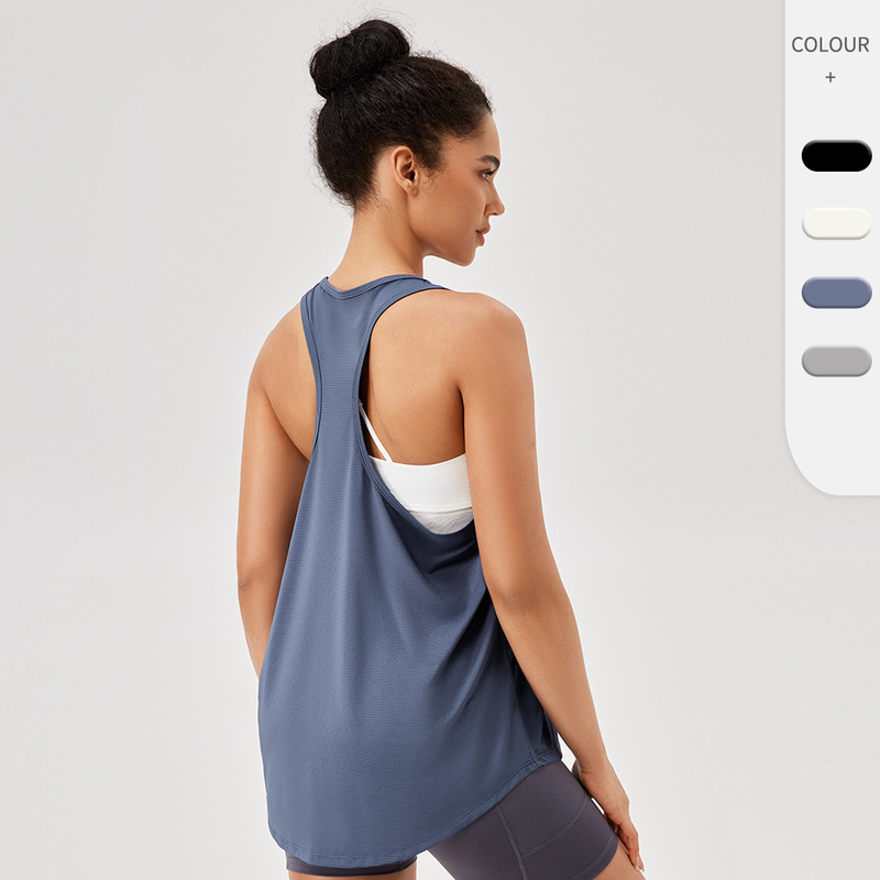 Women's Sports Blouse Loose Camisole Yoga Clothes Quick-drying Breathable Sleeveless Fitness Running Top 42156 Women's Sports Blouse Loose Camisole Yoga Clothes Quick-drying Breathable Sleeveless Fitness Running Top 42156