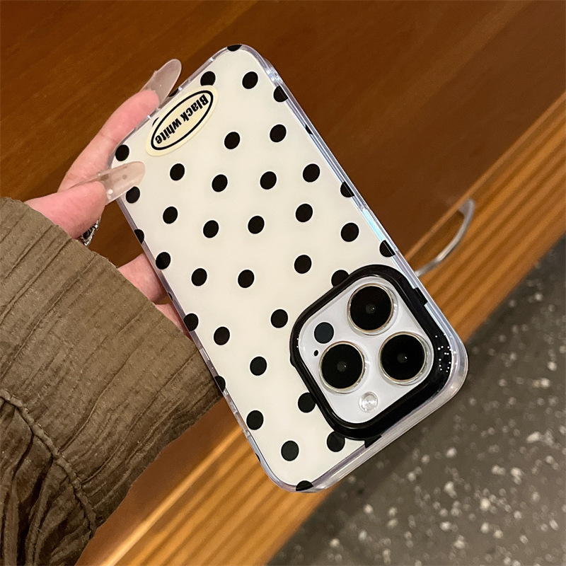 Simple ins Red love lunares para iPhone14 funda para teléfono móvil 15ProMax Apple 12/13 pareja 14PM