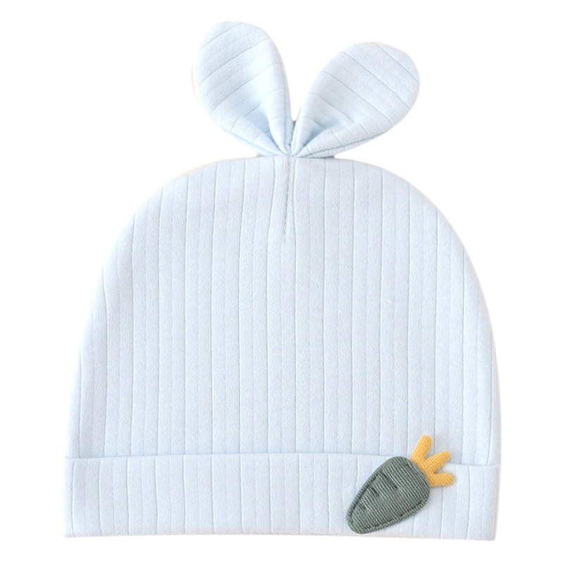Newborn Hat Class a Thin Spring and Autum Double-Layer Baby Boneless Fetal Hat 0-6 Months Old Baby Hat Wholesale