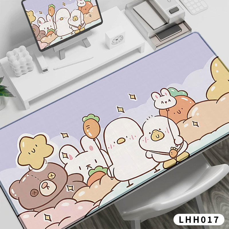 Ins風テーブルマット少女かわいい革の食事マット寮の学生マウスパッド|undefined