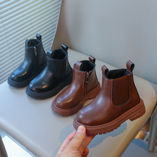 Children's Martin Boots English Style Boots Autumn New Girls' Boots Boys' Casual Single Boots