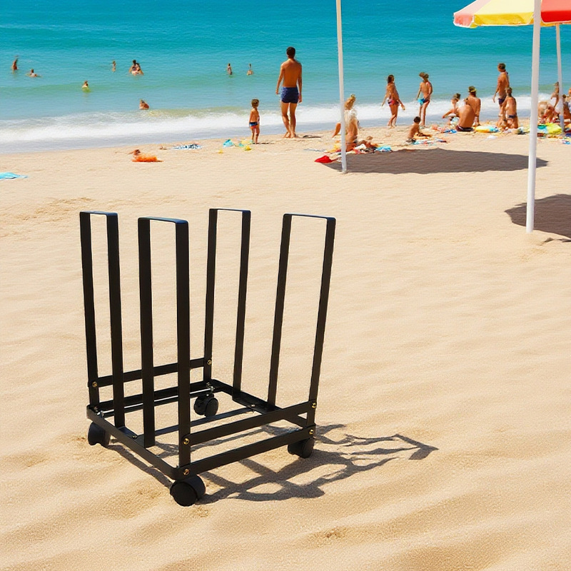 Household Garbage Bag Holder with Wheels, Outdoor Garbage Bag Support Rack, Camping Party Trash Can Stand Storage