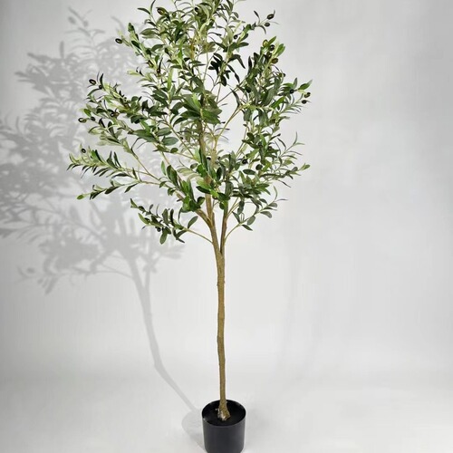 Ins-style Nordic simulated green plant pot, olive tree, living room floor-standing large plant, home office decoration, display