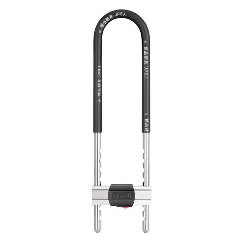 Glass door lock double door U-lock shop door mortise lock anti-theft lock double opening long U-lock motorcycle lock glass lock