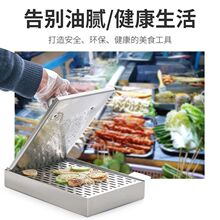 去商用加厚串不锈钢油工具板沥油盒油炸控油炸串压油食品挤油器