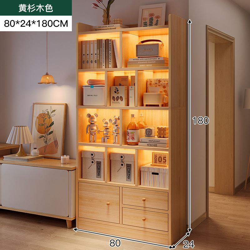 Armario de almacenamiento de varias capas junto al mueble de TV, armario de exhibición de sala de estar, estantería estrecha para el hogar, armario de almacenamiento para el dormitorio, armario de piso a techo