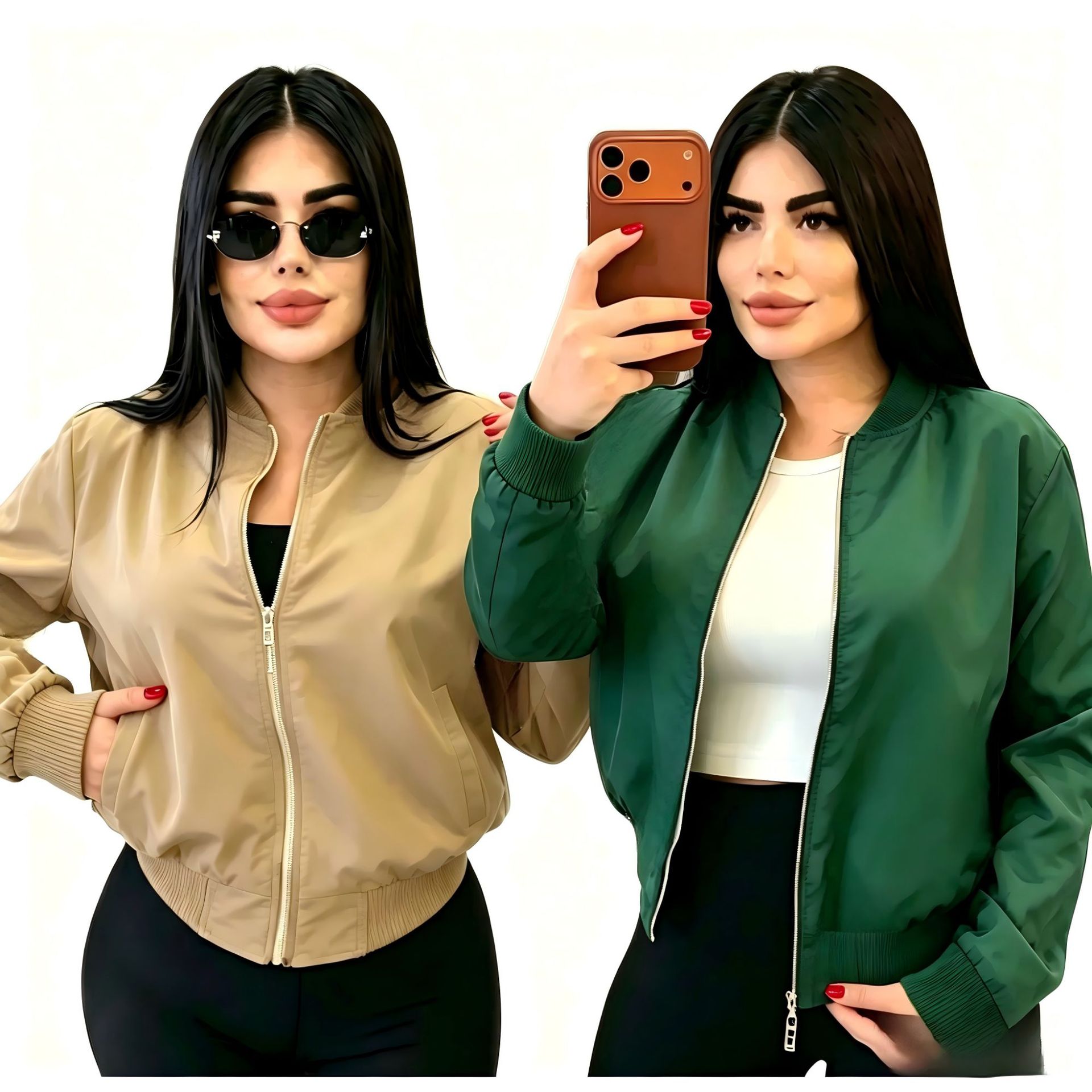 Demi-season jacket, baseball set, elegant uniform, with embroidery, J5284
