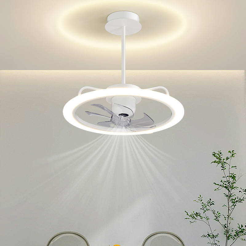 2024 nuevo estilo moderno y simple lámpara de ventilador de sala de estar nórdica creativa hogar dormitorio estudio sala de lámparas de ventilador