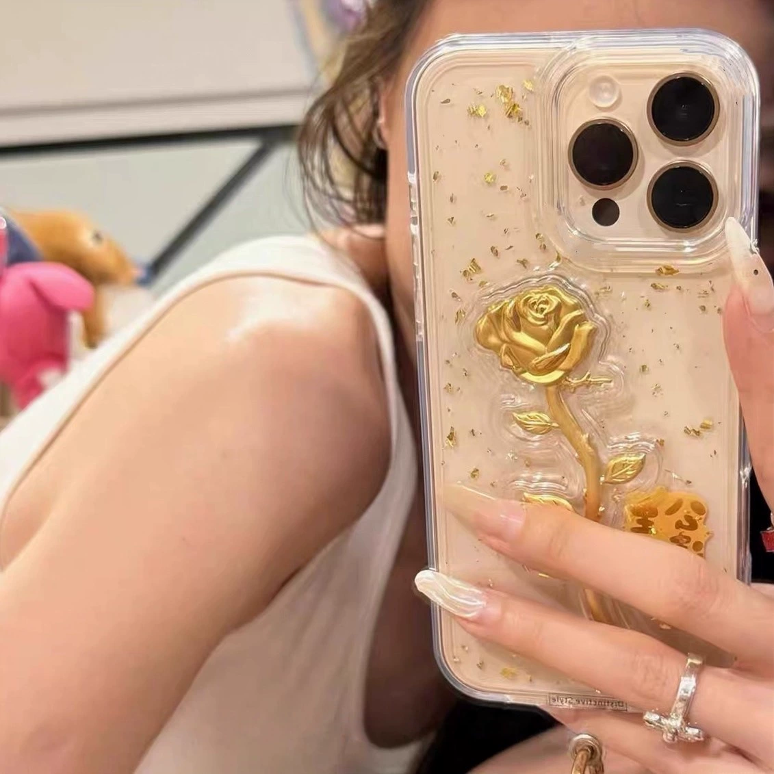 Apple, совместимый чехол для iPhone 17 для принцессы, розовое золото, iPhone, 17 Pro Max
