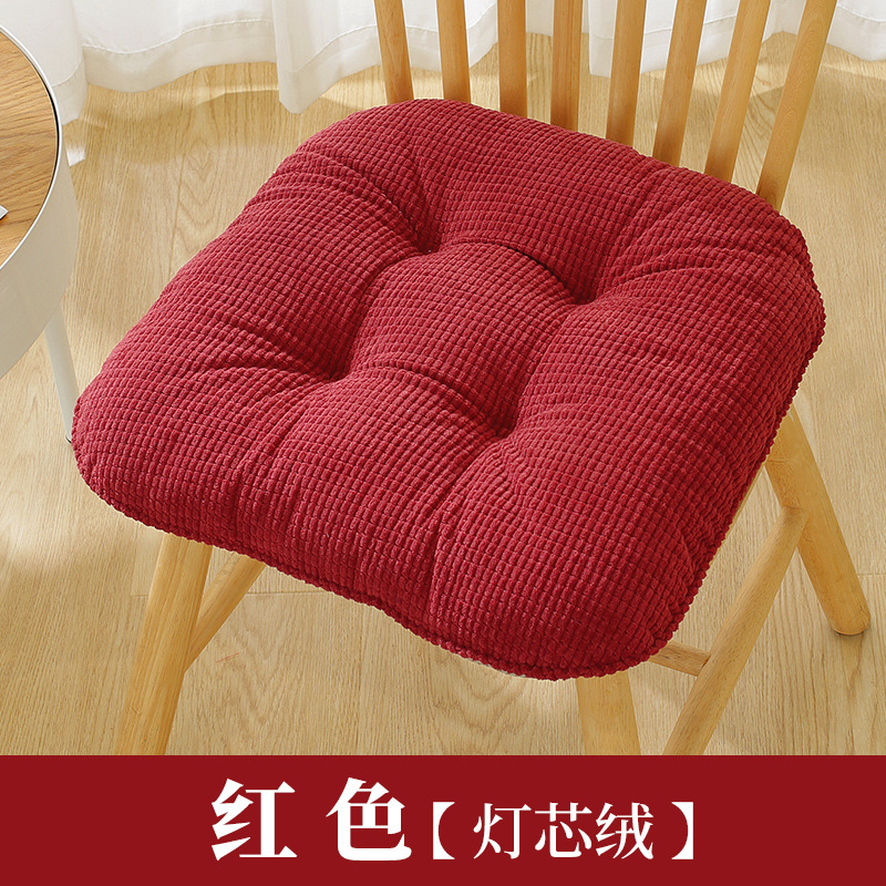 코듀로이 쿠션-레드