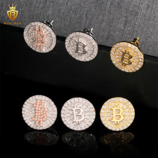 Ins New Hot Selling S925 Silver Full-Set Moissanite Classic Earrings Wholesale Supply Accessible Luxury Earrings