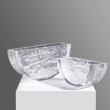 现代轻奢高端花瓶摆件亚克力花器小干花艺透明样板间餐桌客厅摆设