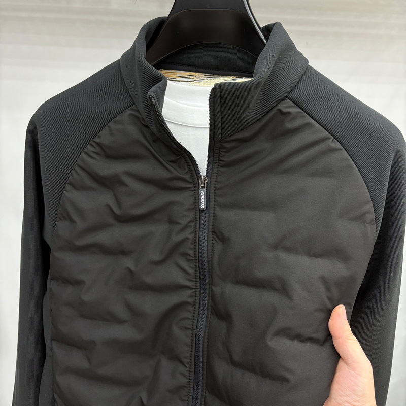 Spring and Autumn New Men's Autumn and Winter Jackets Spliced ​​Men's Sheep Wool Filled Jackets Casual Jackets Youth Trend