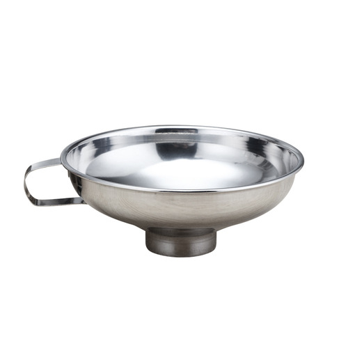 Stainless steel funnel, wide-mouth funnel, salad dressing funnel with large diameter, household bean oil/wine funnel, wide-mouth funnel
