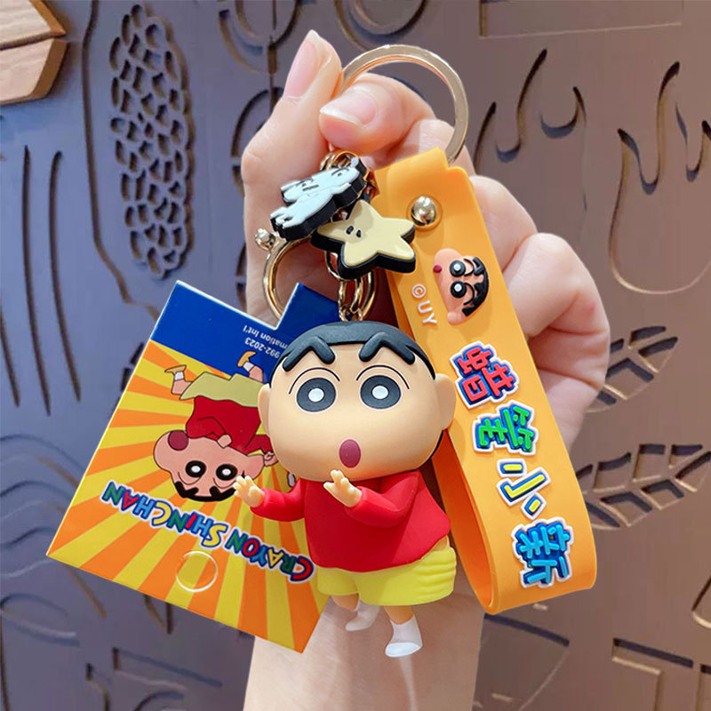 本物のクレヨンしんちゃん恋人ビスケットシリーズキーホルダーかわいいバッグペンダント車のキーチェーンギフト卸売|undefined