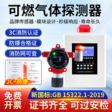 工业级燃气探测器有毒气体甲烷天然气检测仪固定式可燃气体报警器