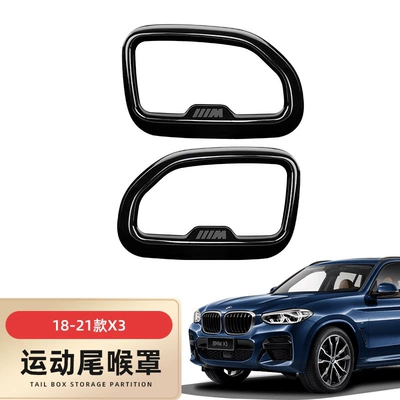 Modification 525Li 6 Series Gtx3X5X7 Glossy – Exhaust pipe - 18-22-models-x3-m-standard-single-port-yao-ye-version-tail-throat-pair