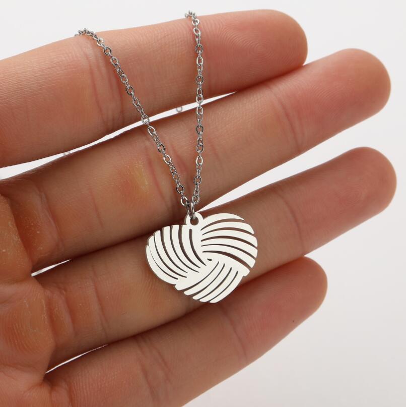 Fashion Geometric Titanium Steel Plating Pendant Necklace_colorza_6