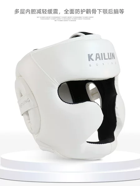 Boxing Helmet Fighting Protector Adult Children Sanda Head Protector Muay Thai Head Protector Armor Thickened Training Men and Women