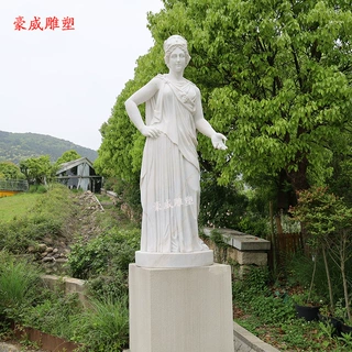 卢浮宫雕塑Mattei 的雅典娜汉白玉手工雕刻西方人物园林景观雕塑