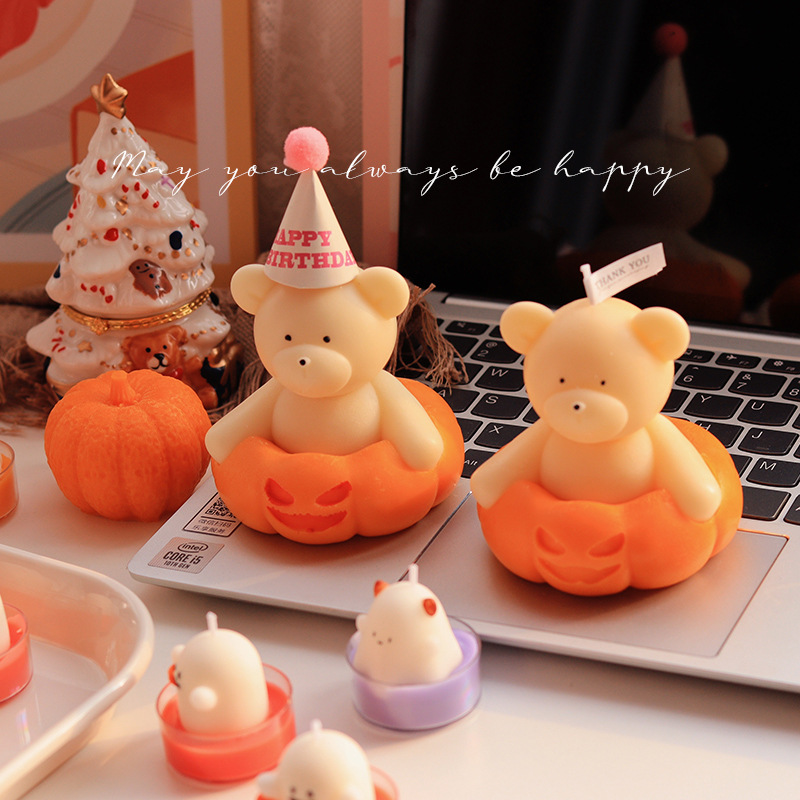 萬聖節小幽靈限定版香薰茶蠟送閨蜜蠟燭禮盒伴手禮生日禮物女生