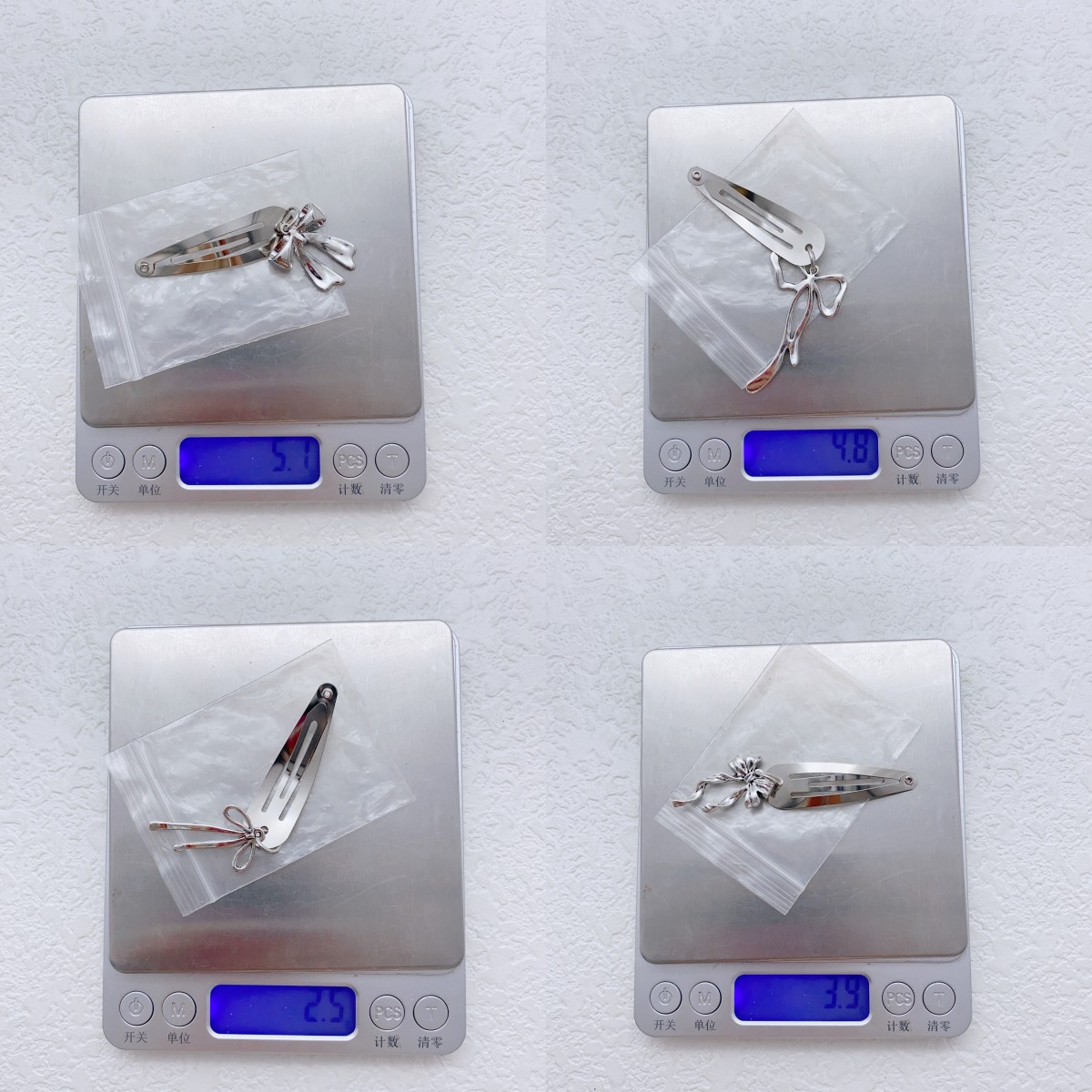14g Weight Charm Hair Clips Hair Accessories Type 1 Pair Quantity Holiday, Street Occasion Alloy Material Bow Knot Pattern All Seasons Season Women's Gender Y2K, Sweet Style Y2K Sweet Women's Bow Knot Alloy Charm Hair Clips 1