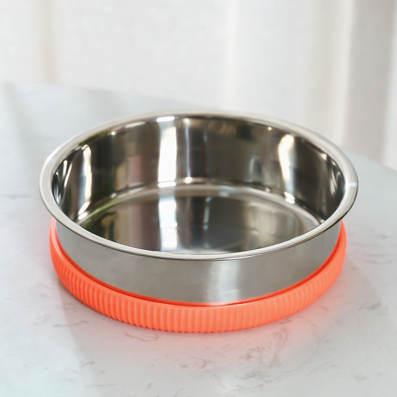 Perro tazón de comida de acero inoxidable tazón de gato protección del cuello tazón de fuente de bebida antideslizante comida para gatos tazón de arroz suministros para mascotas